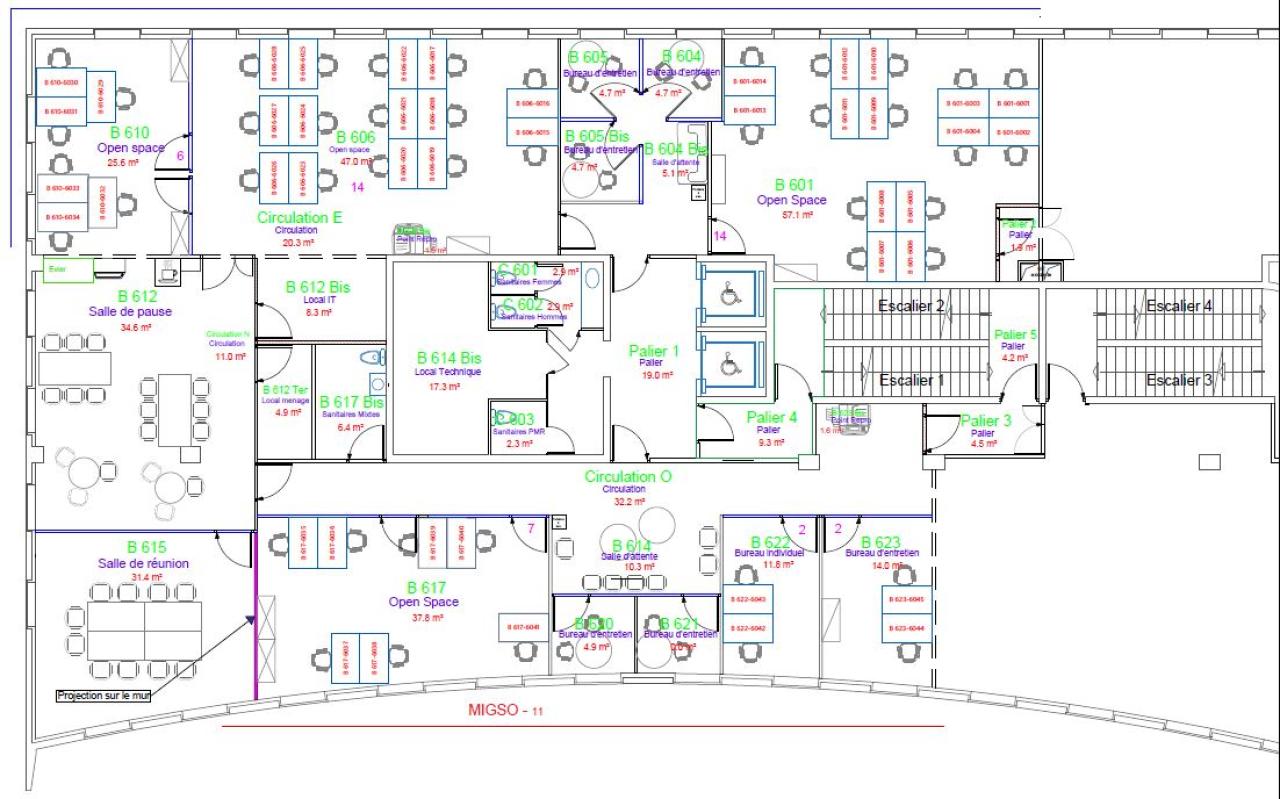 Bureau Villeurbanne 2543m² Location bureau Villeurbanne Rhône OLBUR2318681 10